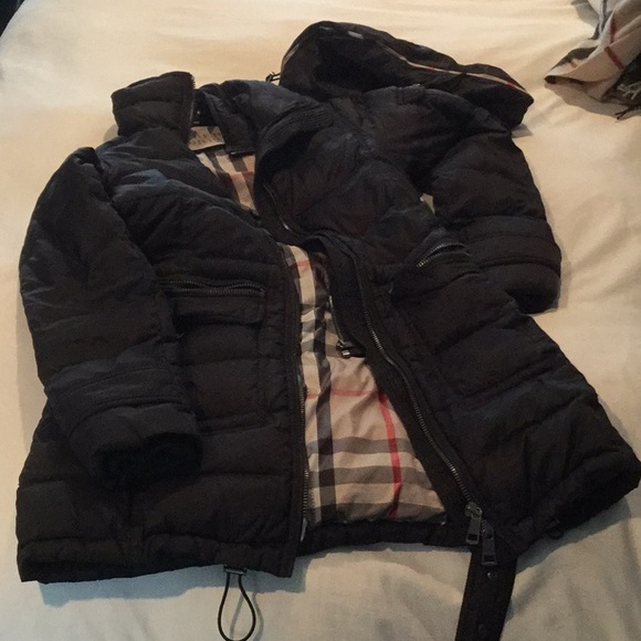 burberry belted puffer jacket